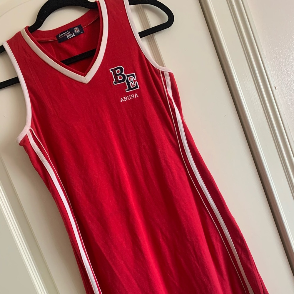 Beach Blue Striped Dress